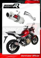 Laděný výfuk DOMINATOR HONDA CB 500F 16-19 kulatá koncovka krátká GP1