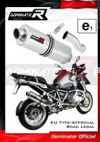 Homologovaný Laděný výfuk DOMINATOR BMW R1200GS 2013-2018 R12W OVÁLNÁ KONCOVKA HOMOLOGACE