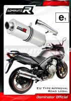 Homologovaný Laděný výfuk DOMINATOR HONDA CBF600 N/NA/S/SA PC43 2008-2013 OVÁLNÁ KONCOVKA HOMOLOGACE