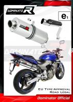 Homologovaný Laděný výfuk DOMINATOR HONDA CB600F HORNET 2003-2006 OVÁLNÁ KONCOVKA HOMOLOGACE