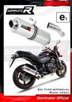 Homologovaný Laděný výfuk DOMINATOR HONDA CB600F PC41 2007-2013 OVÁLNÁ KONCOVKA HOMOLOGACE