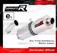 Homologovaný Laděný výfuk DOMINATOR BMW F700GS E8GS/4G80/4G80r 2012-2016 OVÁLNÁ KONCOVKA HOMOLOGACE