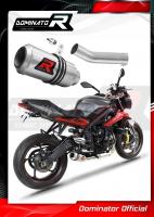 Laděný výfuk DOMINATOR TRIUMPH STREET TRIPLE R 675 2013 - 2016 KULATÁ KONCOVKA GP