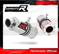 Laděný výfuk DOMINATOR Kawasaki ZR7 99-03 KULATÁ KONCOVKA KRÁTKÁ GP1