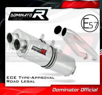 Homologovaný Laděný výfuk DOMINATOR KAWASAKI Z1000 2003-2006 KONCOVKY OVAL HOMOLOGACE