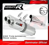 Homologovaný Laděný výfuk DOMINATOR KAWASAKI Z1000 2014-2016 KONCOVKY OVAL HOMOLOGACE