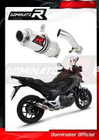 Laděný výfuk DOMINATOR Honda NC 700 750 S/X KULATÁ KONCOVKA KRÁTKÁ GP1