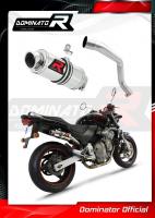 Laděný výfuk DOMINATOR Honda CB 600 f HORNET 98-02 KULATÁ KONCOVKA KRÁTKÁ GP1