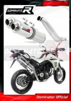 Laděný výfuk DOMINATOR YAMAHA XT660 R / X 04-15 KULATÉ KONCOVKY STANDART