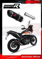 Laděný výfuk DOMINATOR KTM 390 ADVENTURE 20-21 KONCOVKA HP1 ČERNÁ