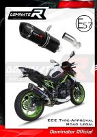 Homologovaný Laděný výfuk DOMINATOR KAWASAKI Z900 2020- KONCOVKA HP1 ČERNÁ HOMOLOGACE