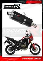 Laděný výfuk DOMINATOR HONDA CRF1000L 15-17 KONCOVKA P7 ČERNÁ