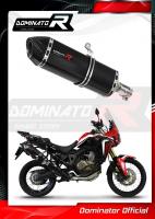 Laděný výfuk DOMINATOR HONDA CRF1000L 15-17 KONCOVKA HP7 ČERNÁ