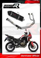 LADĚNÝ VÝFUK DOMINATOR HONDA CRF 1000 L AFRICATWIN 15-17 FULL SYSTEM koncovka HP7 ČERNÁ