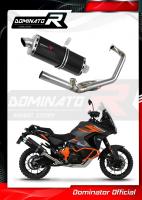 LADĚNÝ VÝFUK DOMINATOR KTM 1290 SUPER ADVENTURE 21-22 FULL SYSTEM koncovka P7 ČERNÁ