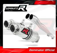 Laděný výfuk DOMINATOR Kawasaki ZZR1400 06-11 KULATÉ KONCOVKY KRÁTKÉ GP1