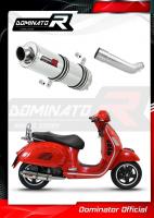 Laděný výfuk DOMINATOR PIAGGIO VESPA GTS 125 07-12 KULATÁ KONCOVKA STANDART