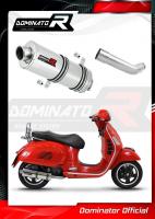 Laděný výfuk DOMINATOR PIAGGIO VESPA GTS 125 07-12 OVÁLNÁ KONCOVKA