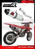 Laděný výfuk DOMINATOR Honda CRF250R 04-05 OVÁLNÁ KONCOVKA MX2