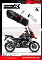 Homologovaný Laděný výfuk DOMINATOR BMW R1200GS 2013-2018 R12W KONCOVKA HP1 HOMOLOGACE ČERNÁ