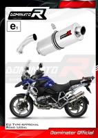 Homologovaný Laděný výfuk DOMINATOR BMW R1200GS 2004-2009 R12 OVÁLNÁ KONCOVKA HOMOLOGACE