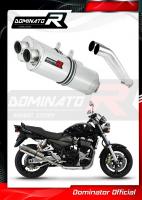 Laděný výfuk DOMINATOR SUZUKI GSX 1400 01-06 OVÁLNÉ KONCOVKY