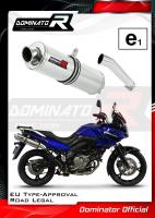 Homologovaný Laděný výfuk DOMINATOR SUZUKI DL 650 V-STROM WVB1 2004-2006 KULATÁ KONCOVKA STANDART HOMOLOGACE