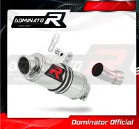 Laděný výfuk DOMINATOR Kawasaki ER6 12-16 KULATÁ KONCOVKA KRÁTKÁ GP1