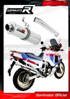 Laděný výfuk DOMINATOR HONDA XRV 750 AFRICATWIN RD04 90-92  kulatá koncovka standart