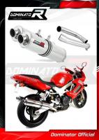 Laděný výfuk DOMINATOR Honda VTR1000F Firestorm 98-01 KULATÉ KONCOVKY STANDART