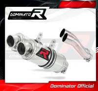 Laděný výfuk DOMINATOR Kawasaki GPZ500 87-03 KULATÉ KONCOVKY KRÁTKÉ GP1