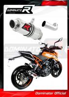 Laděný výfuk DOMINATOR KTM 125 DUKE 17-20 KULATÁ KONCOVK KRÁTKÁ GP1