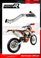 Laděný výfuk DOMINATOR KTM EXC 450 12-16 koleno výfuku