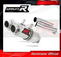 Laděný výfuk DOMINATOR APRILIA RSV 1000 04-09 KULATÉ KONCOVKY KRÁTKÉ GP1