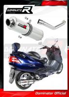 Laděný výfuk DOMINATOR SUZUKI BURGMAN 400 98-02 KULATÁ KONCOVKA STANDART