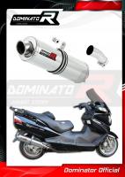 Laděný výfuk DOMINATOR SUZUKI BURGMAN 650 04-13 KULATÁ KONCOVKA STANDART