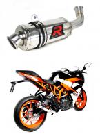 Laděný výfuk DOMINATOR KTM RC390 17-20 KULATÁ KONCOVK KRÁTKÁ GP1