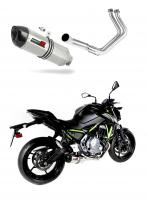 Laděný výfuk DOMINATOR Kawasaki Z650 17-23 KOMPLET SYSTEM SVODY KONCOVKA HP1