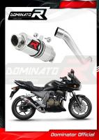 Laděný výfuk DOMINATOR Kawasaki Z750 05-06 KULATÁ KONCOVKA KRÁTKÁ GP1