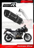 Laděný výfuk DOMINATOR Kawasaki Z750 05-06 KONCOVKA HP1 ČERNÁ