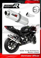 Homologovaný Laděný výfuk DOMINATOR KAWASAKI ZX6R 636 09-16 KONCOVKA OVAL HOMOLOGACE