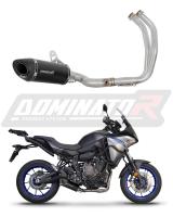 LADĚNÝ VÝFUK DOMINATOR YAMAHA MT07 TRACER 7 / GT 20-22 svody koncovka HP8 ČERNÁ