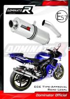 Homologovaný Laděný výfuk DOMINATOR YAMAHA YZF R6 03-05 KONCOVKA OVAL HOMOLOGACE